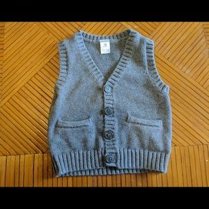 Toddler boys knit vest